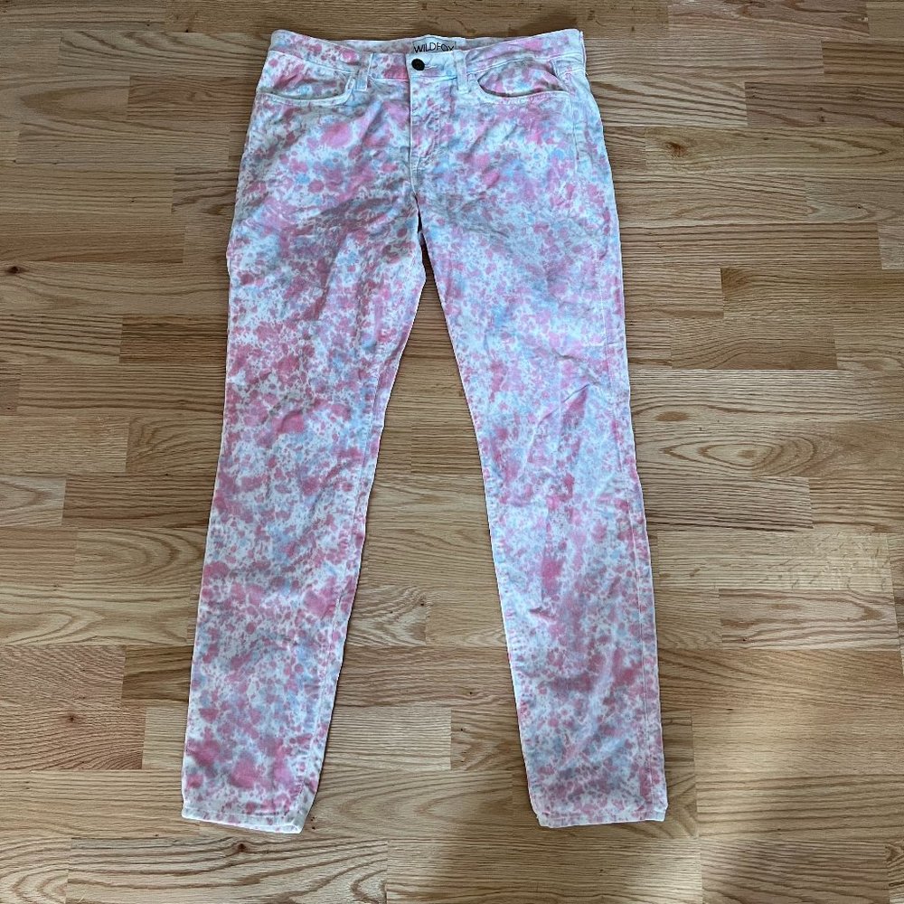 Women's Wildfox Couture Heartbeat Marianne Velvet Mid Rise Skinny Pants Size 31